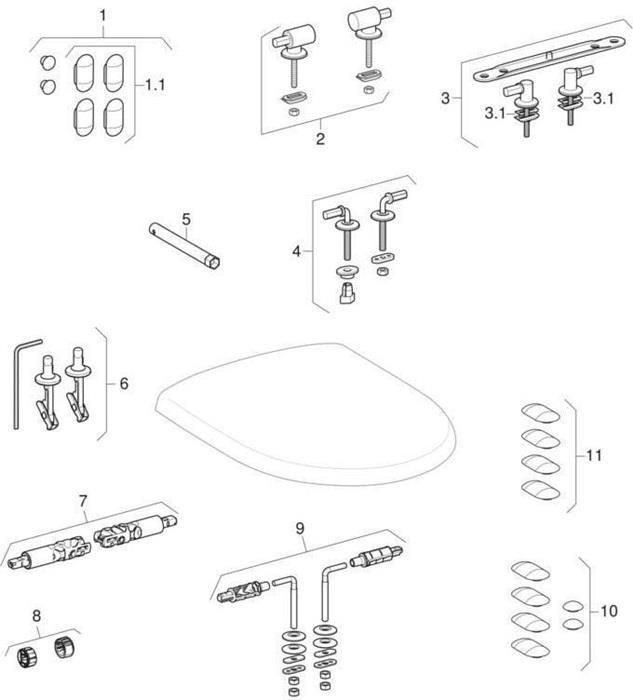 Image du produit Geberit Keramag / Siège de WC Renova blanc 573025000 avec dispositif d'abaissement automatique
