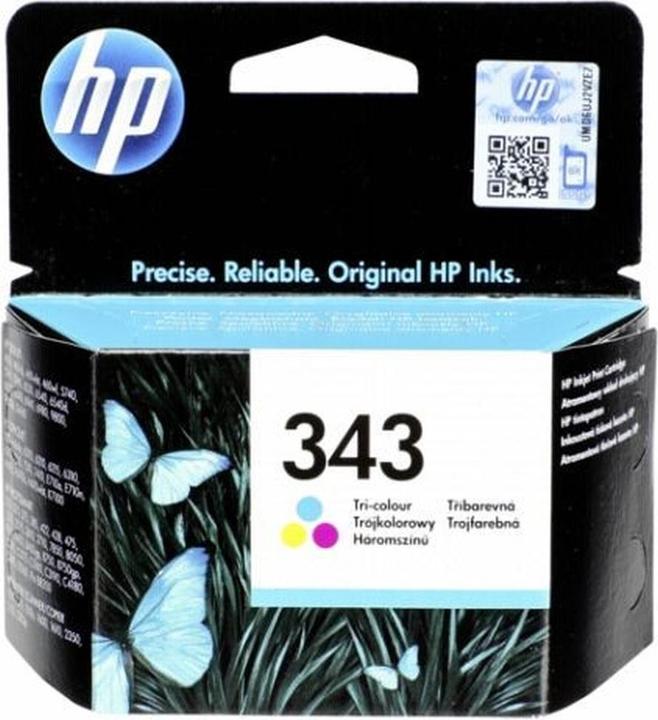 Actual product image HP C 8766 EE Ink cartridge colour no. 343 7 ml (M, C, Y)