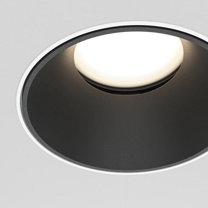 Produktbild Maytoni Share Downlight, Einbauleuchte GU10 Schwarz / Weiss Ø10,2mm (GU10)