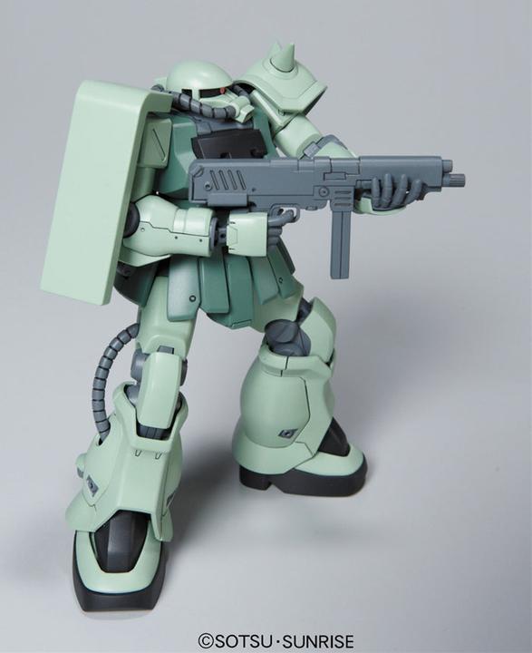 Actual product image Bandai GUNDAM - HGUC 1/144 MS-06F-2 Zaku IIF2 Zeon M.P.M.S - Model Kit