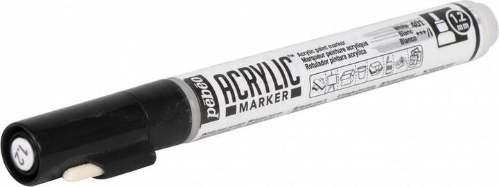 Produktbild Pebeo Acrylic Marker Dünn Rundspitze 1,2mm (Weiss, 1.20 mm)