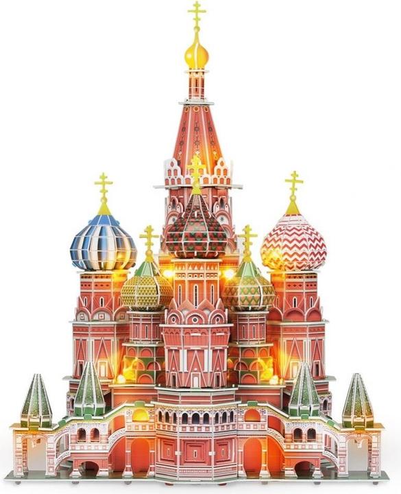 Produktbild Cubicfun 3D-Puzzle „St. Basilius-Kathedrale" (LED) (224 Teile)