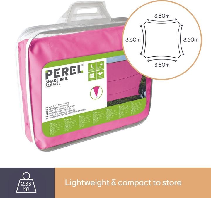 Produktbild Perel Sonnensegel (360 x 360 cm)
