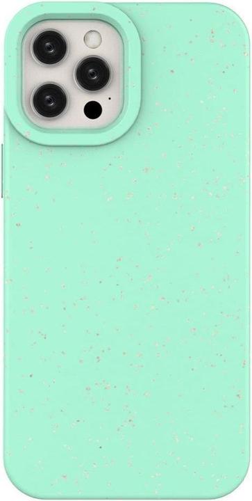 Productafbeelding Hurtel Eco Case Hoesje voor iPhone 12 Silicone Cover Telefoonhoesje Mint (Apple iPhone 12)