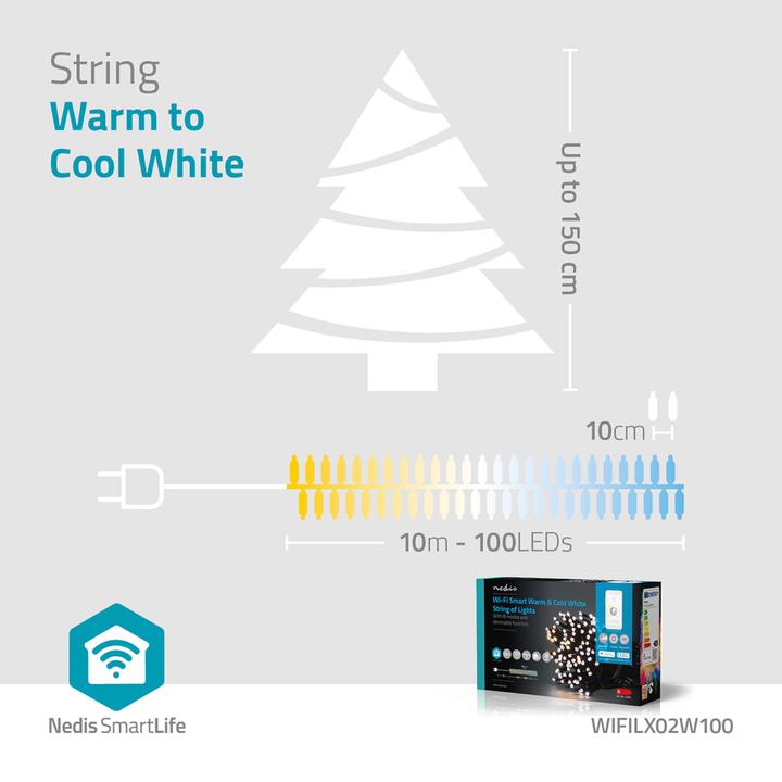 Actual product image Nedis SmartLife Decorative LED Wi-Fi Android™ / IOS (10 m)