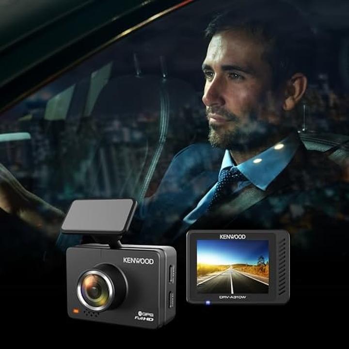 Actual product image Kenwood DRV-A310W (Accelerometer, Built-in display, Built-in microphone, GPS receiver, Wi-Fi, Full HD)