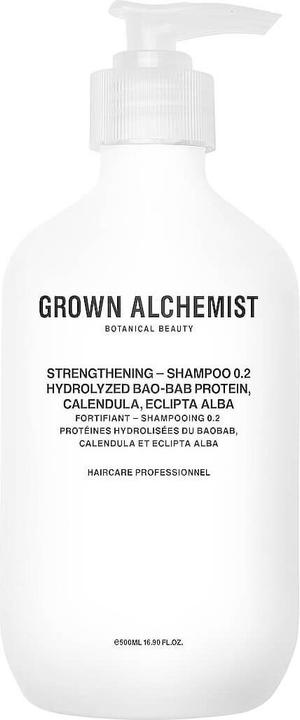 Actual product image Grown Alchemist Hair Strengthening Shampoo 0.2 Bao-Bab Protein, Calendula, Eclipta Alba (200 ml, Liquid shampoo)