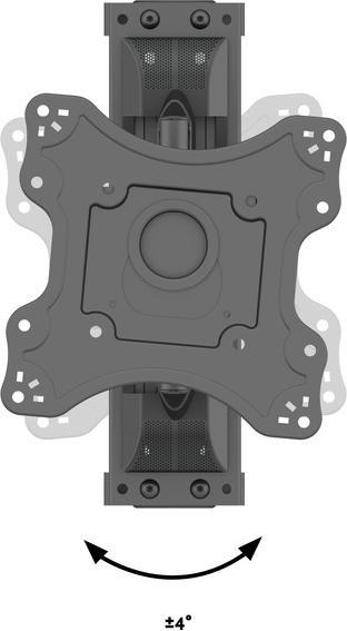 Image du produit Multibrackets Support sol-plafond 1x, 17"-46", VESA 100x100