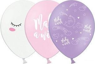 Actual product image Partydeco Balloons Unicorn mix Ø 30 cm, 6 pieces (6x)