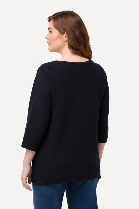 Produktbild Ulla Popken Strickjacke, V-Ausschnitt, 3/4-Arm (60)