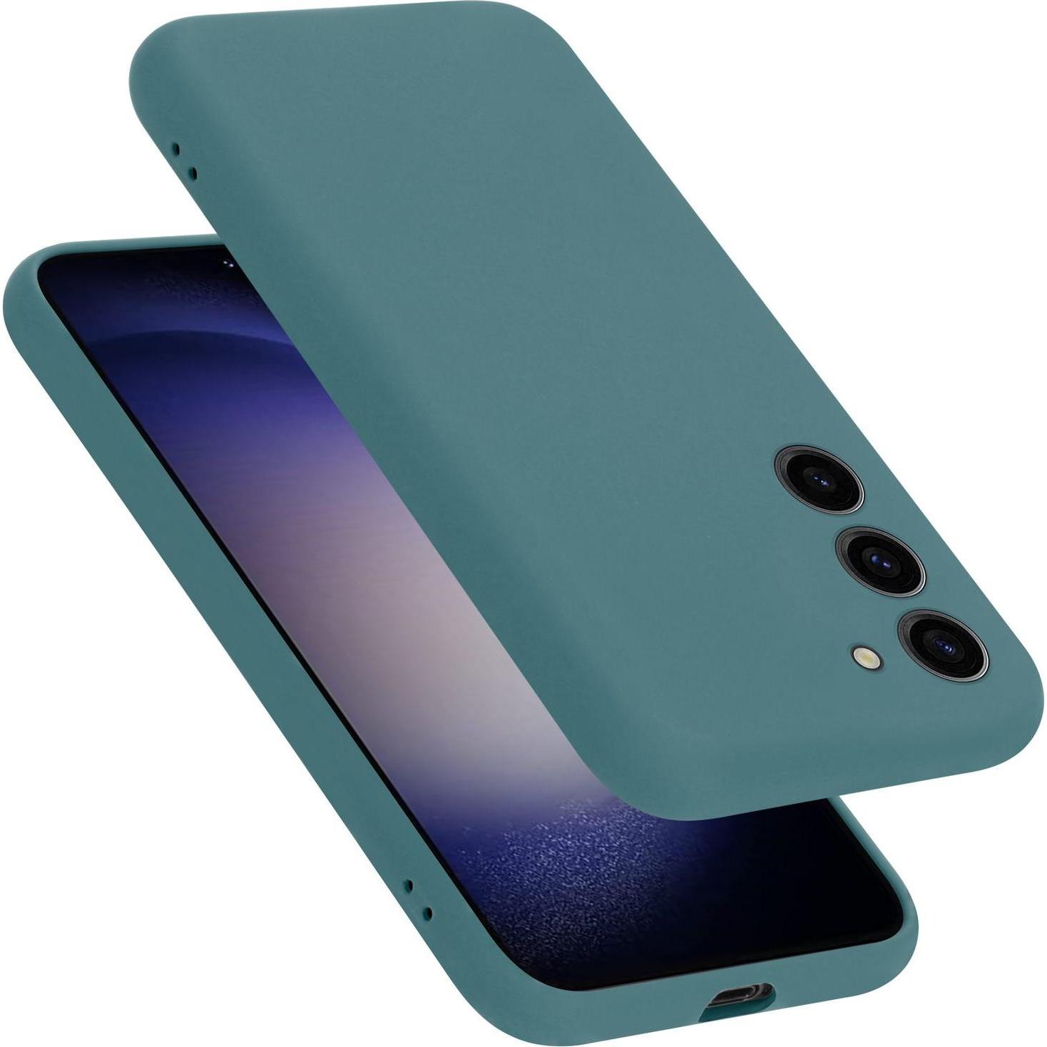 Cadorabo TPU Hülle für Samsung Galaxy S23 Liquid (Samsung Galaxy S23+), Smartphone Hülle, Grün