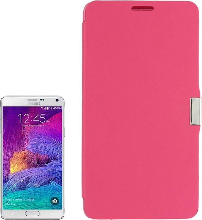 Produktbild König Design Handyhülle Tasche für Samsung Galaxy Note 4 SM N910 pink gebürstet (Samsung Galaxy Note 4)