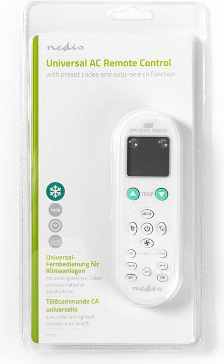 Image du produit Nedis Télécommande universelle pour climatiseurs (1 x)