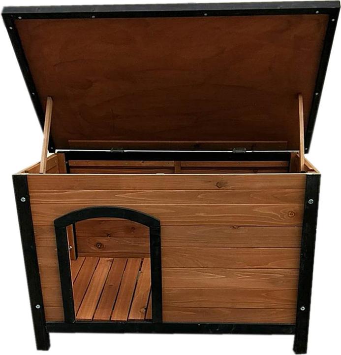HTI-Living Robuste Hundehütte mit Flachdach Witterungsbeständig und Komfortabel (Dog house)