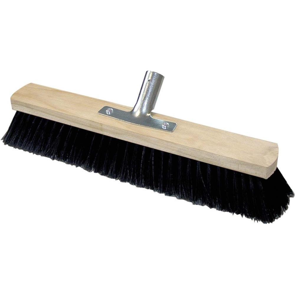 Nölle Testa della scopa Power Stick in legno nero larga 50,0 cm, Utensili pulizia, Nero