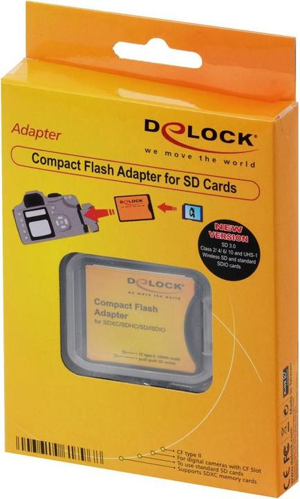 Productafbeelding Delock Adapter SD - CF II