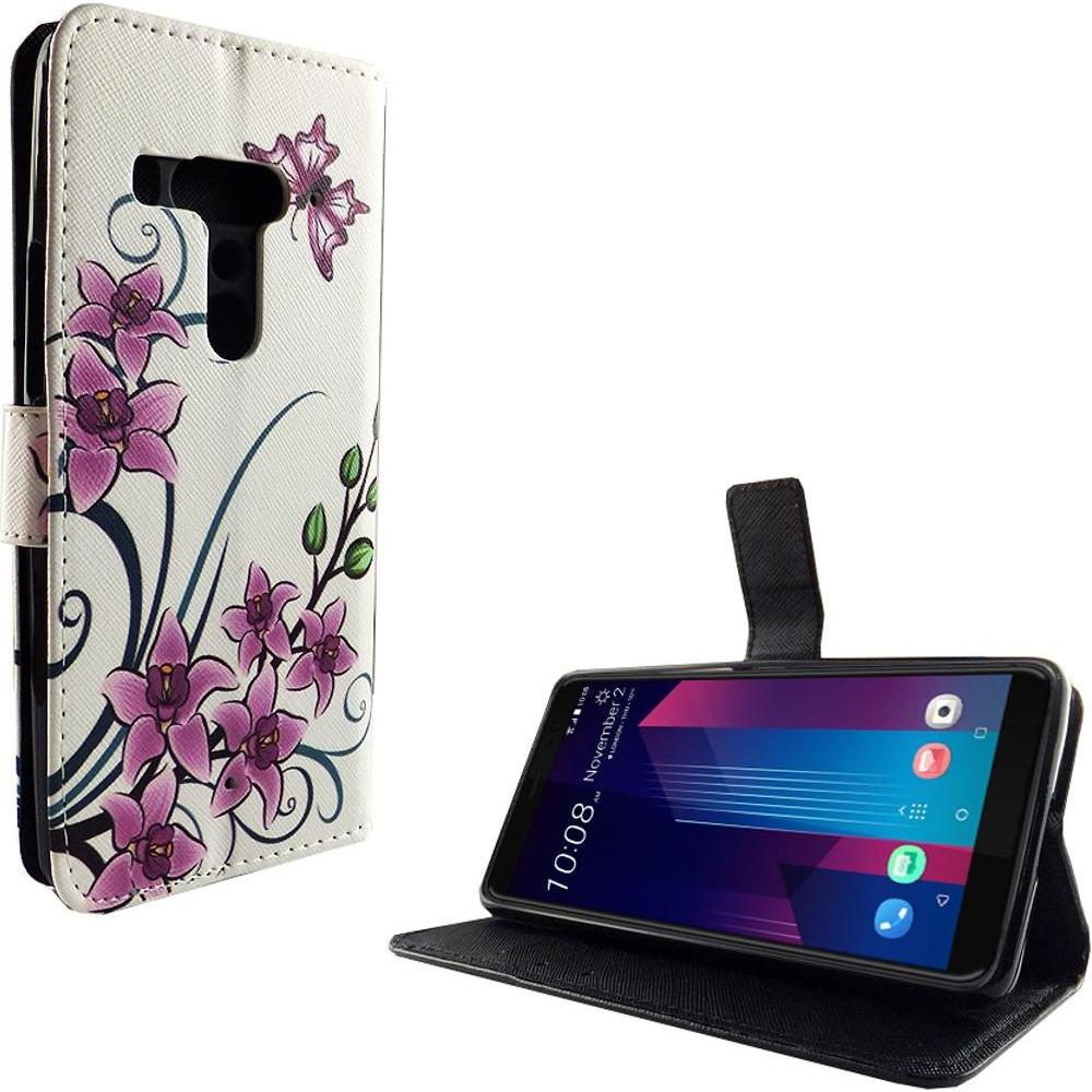 König Design Hülle Handy Schutz für HTC U12 Plus Case Cover Tasche Wallet Etui Handyhülle Neu (HTC U12+), Smartphone Hül...