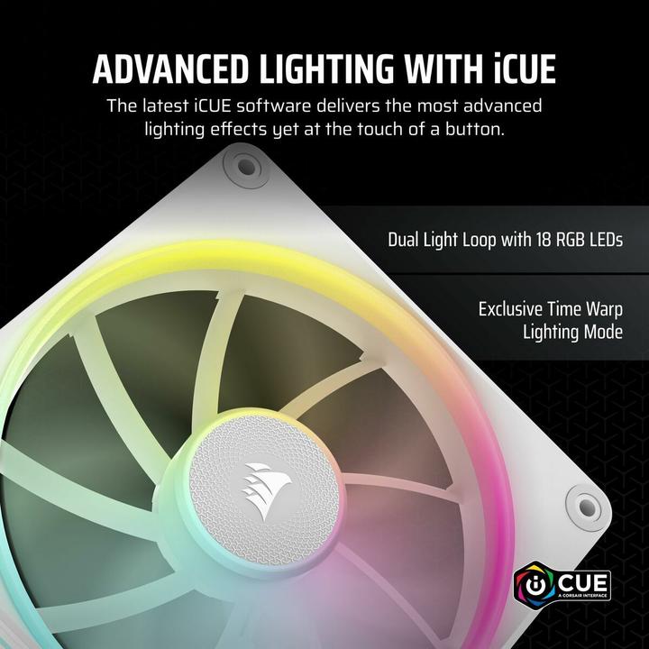 Actual product image Corsair iCUE LINK LX140 RGB (140 mm, 2 x)