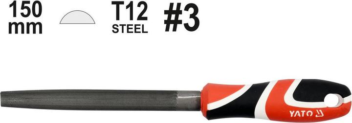 Actual product image Yato Half-round metal file 150 mm (YT-62348) (Slash 3, 150 mm)