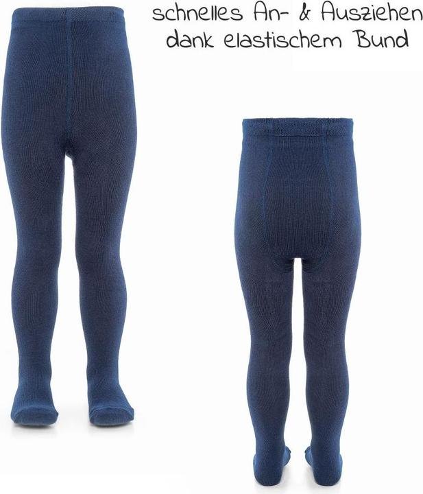 Image du produit La Loona LaLoona Collants pour bébé Lot de 4 - Gris marine - Mélange - - LaLoona (50/56)