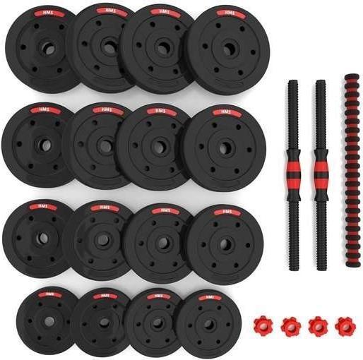 Image du produit HMS Sgp40 Sztangielki-Sztanga Kompozyt 40 kg (2 x 20 kg)