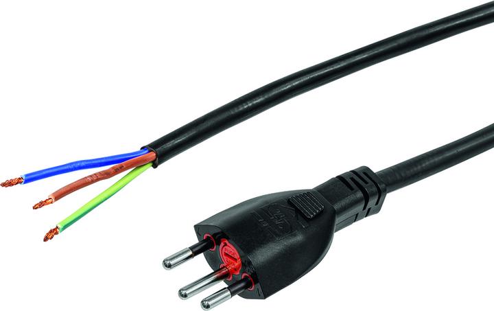 Image du produit Steffen Câble de raccordement Td 3x1mm2 noir 3m fiche T12 incl. fusible fin (3 m)