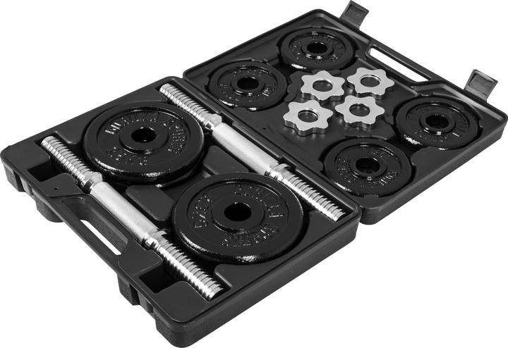 Immagine prodotto Gorilla Sports Set di manubri (4 x 2,5 kg, 4 x 1,25 kg)