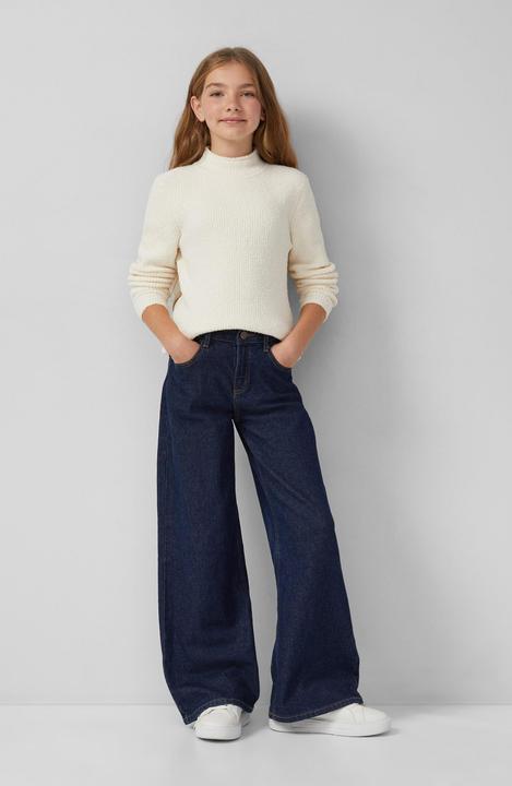 Produktbild s.Oliver Strickpullover Strickpullover im Slim Fit mit Stehkragen (134, 140)