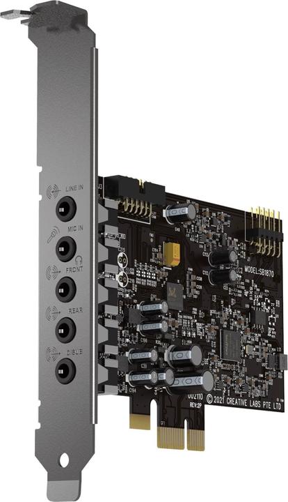 Produktbild Creative Sound blaster audigy fx v2 Eingebaut 5.1 Kanäle PCI-E (PCI Express Mini Card, PCIe)