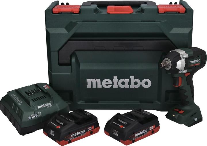 Produktbild Metabo SSW 18 LT 300 BL Akku Schlagschrauber 18 V 300 Nm Brushless + 2x Akku 4,0 Ah + Ladegerät + (Ohne externe Stromquelle)