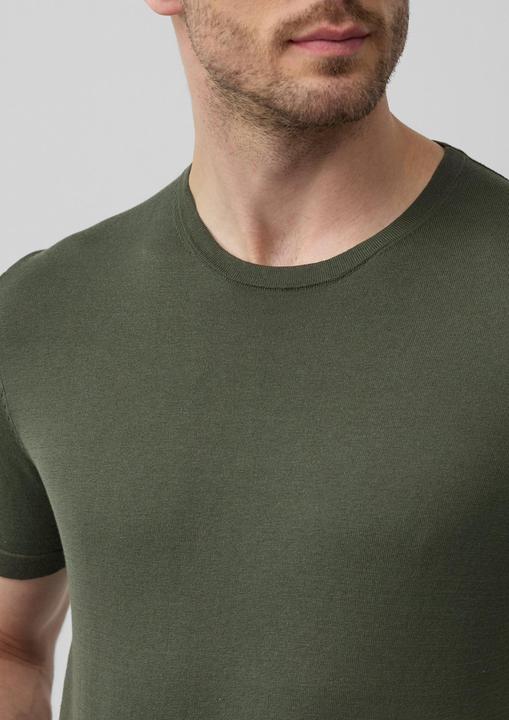 Produktbild s.Oliver Strickpullover Gestricktes T-Shirt aus Baumwoll-Seidenmix (M)