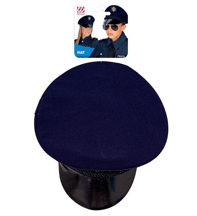 Image du produit Widmann Casquette Police bleue avec visière noire pour enfants