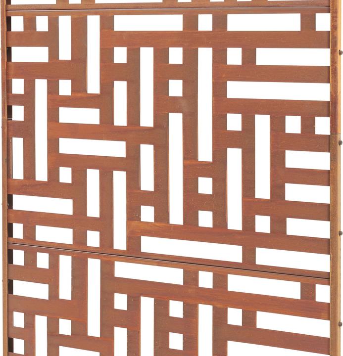 Produktbild Casa.Pro Trennwand Bernalda 180x90 cm Stahl Edelrost (180 x 90 x 40 cm)