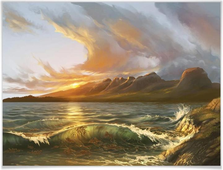 Actual product image Trenddeko aerroscape - England: Seven Sisters (40 x 30 cm)