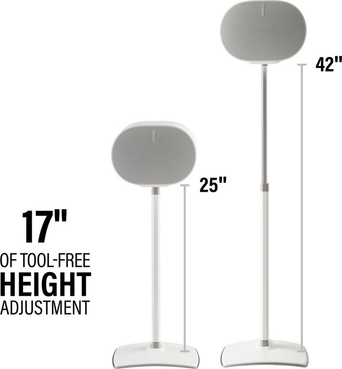 Actual product image Sanus WSSE3A2-W2 (1 pair, Stand, Height-adjustable)
