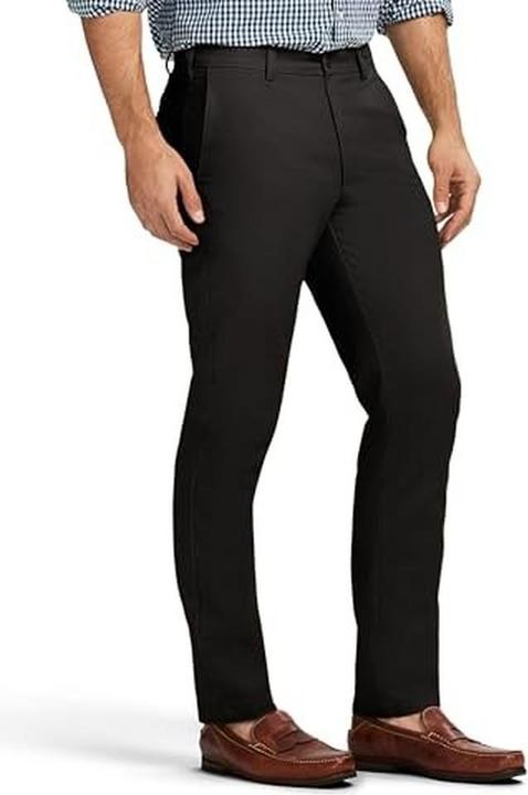 Image du produit Izod Pantaloni Chino Americani Dritti a Piatto Fronte (W36/L30)