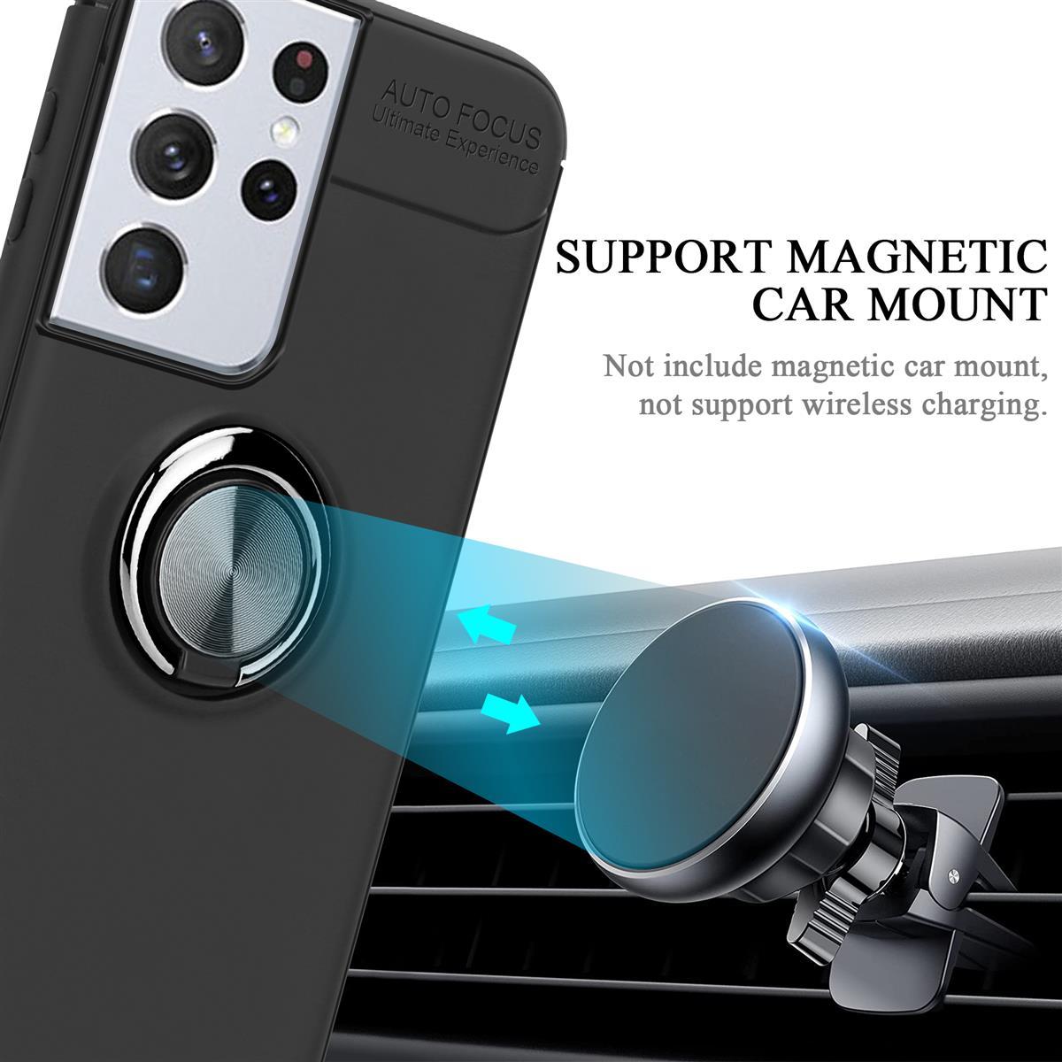 Thumbnail - Cadorabo TPU Auto Fokus Cover (Samsung Galaxy S21 Ultra), Smartphone Hülle, Schwarz