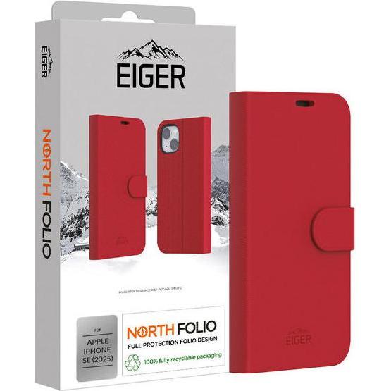 Thumbnail - Eiger North Folio (Apple iPhone 16e), Smartphone Hülle, Rot