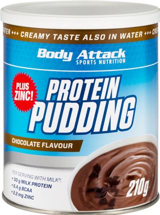 Actual product image Body Attack Protein Pudding (210g tin) (Cookies and Cream, 1 pcs., 210 g)