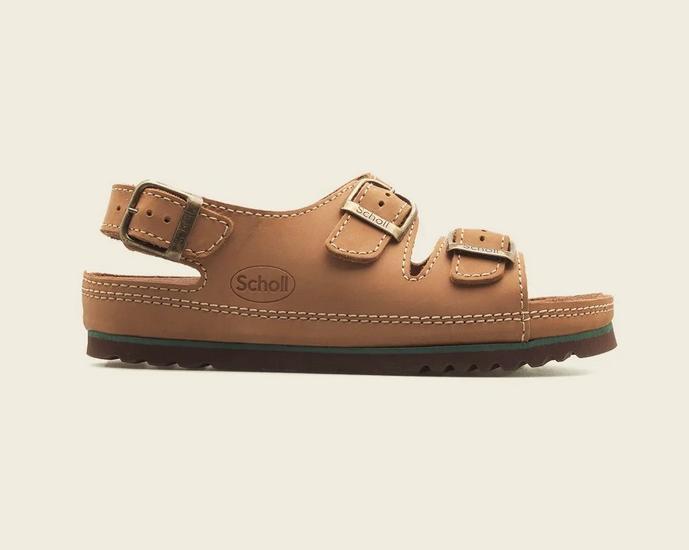 Mobilex Wygodne sandały Scholl AIR BAG BACK STRAP BRĄZ 41