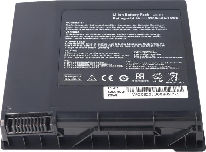 Produktbild AccuCell Akku ASUS G74, A42-G74 (5200 mAh)