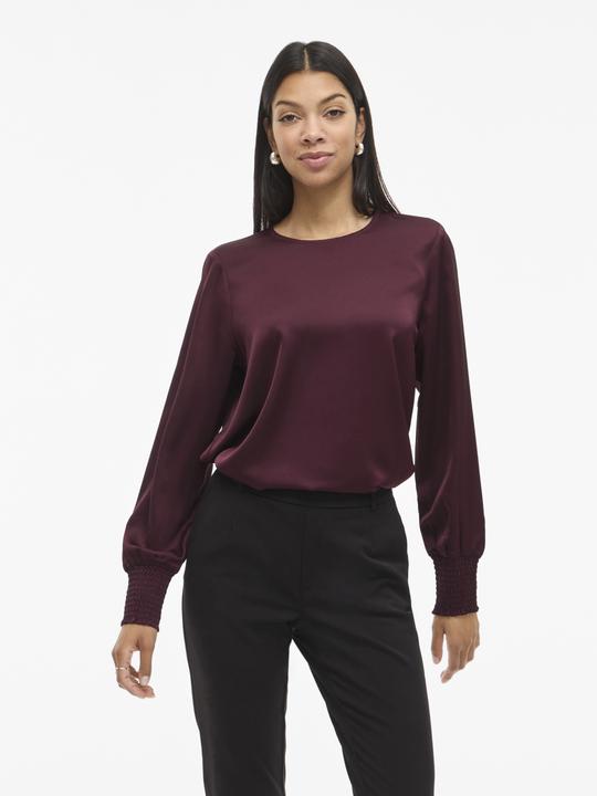 Actual product image Vila VIELLETTE Rundhals Oberteil mit langen Ärmeln (36)