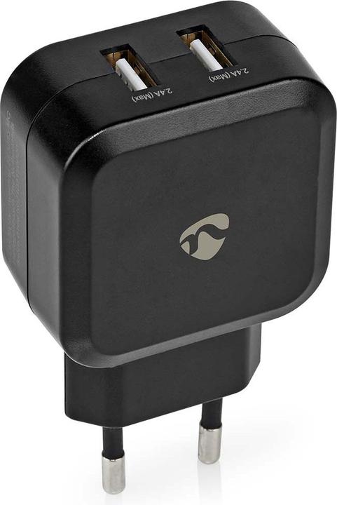 Immagine prodotto Nedis Caricatore di rete Funzione di ricarica rapida 2X 2,4 A Numero di uscite: 2X USB-A Nessun cavo (24 W)