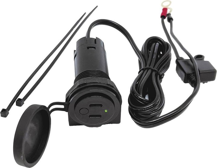 Produktbild BAAS USB-Twin-Bordsteckdose 3,6A 12/24 V