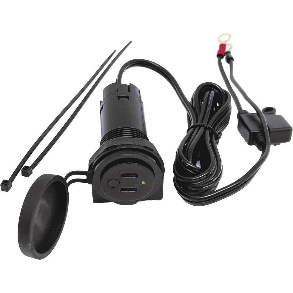BAAS, Fahrzeugbatterie Zubehör, USB-Twin-Bordsteckdose 3,6A 12/24 V