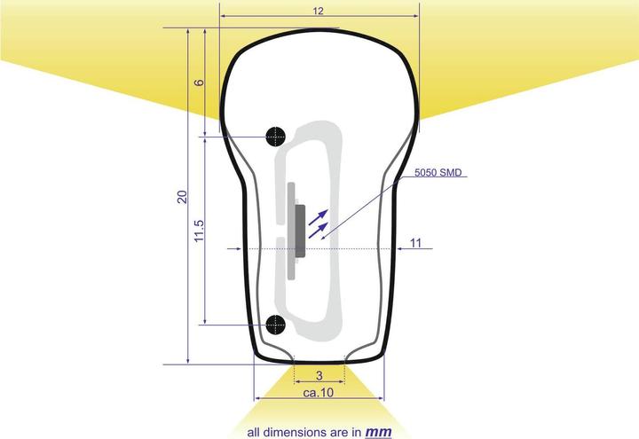 Produktbild Eurolite LED Neon Flex 230V Slim blau 100cm