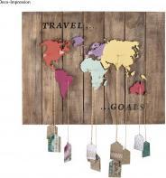 Immagine prodotto Rayher Mappa del mondo in legno, 2 piastre, FSC 100% (1 pz.)