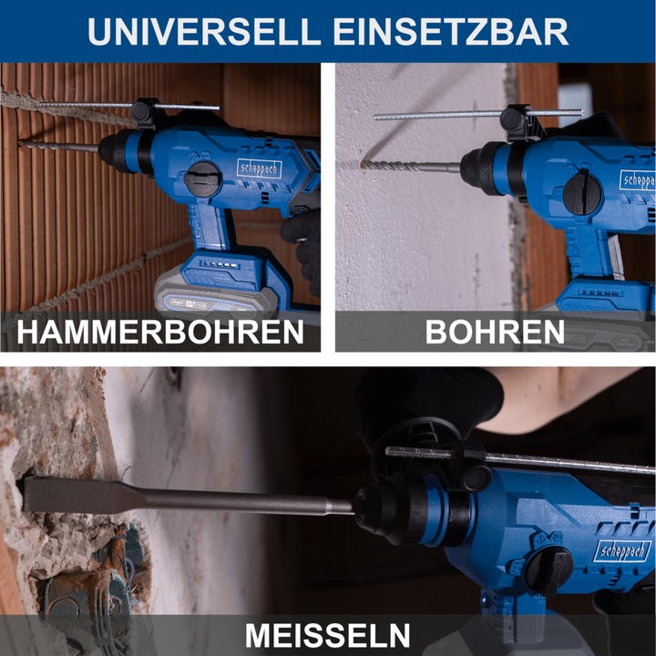 Produktbild Scheppach Akku-Bohrhammer BC-RHD230-X (Akkubetrieb)