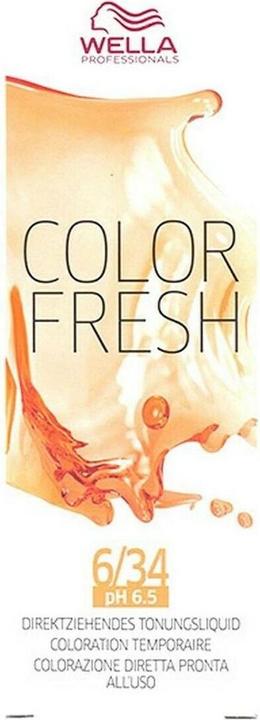 Actual product image Wella Color Fresh Acid (6/34 Dark blonde gold red)