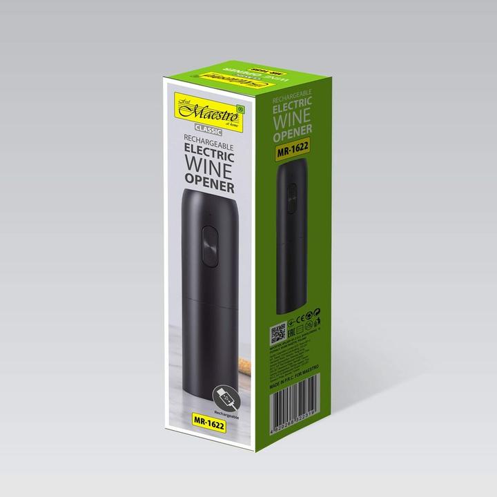Actual product image Maestro Korkociąg do wina elektryczny USB MR-1622 (Electric corkscrew)